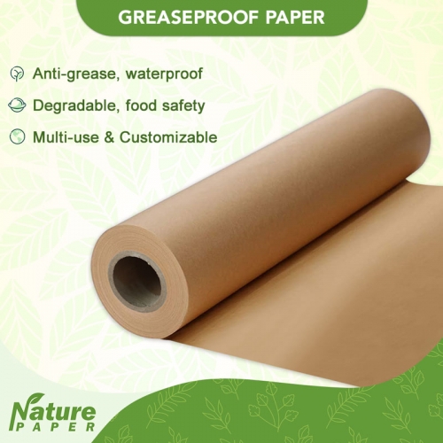 Nature paper food grade greaseproof paper roll size